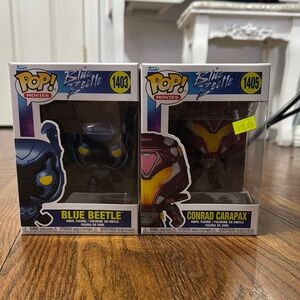 Funko Pop Blue Beetle Set